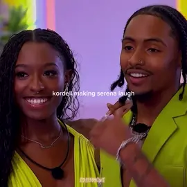 i swear he makes her laugh, just so he could hear her cackle🥰 #LoveIsland #loveislandusa #loveislandedits #loveislandclips #serenaloveisland #kordellloveisland #kordena #friendstolovers #hefellfirst 