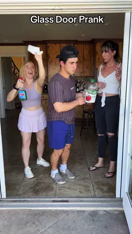 He fell for this fake glass door prank! Would you have been so gullible ? #prank #pranks #fakedoorprank #funnyprank @KIA NALBANDI @okbmills 
