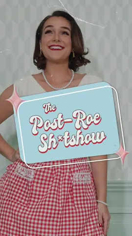 If you think there’s no going back… think again. All jokes aside, the threat of a national ban and potential loss of reproductive freedom is no laughing matter. #comedy #parody #women #tradwife #1950s 