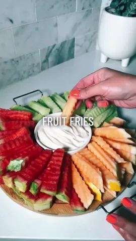 Fruit Fries 🤤🍉 #fruit #summervibes #snacktray #fruittray 