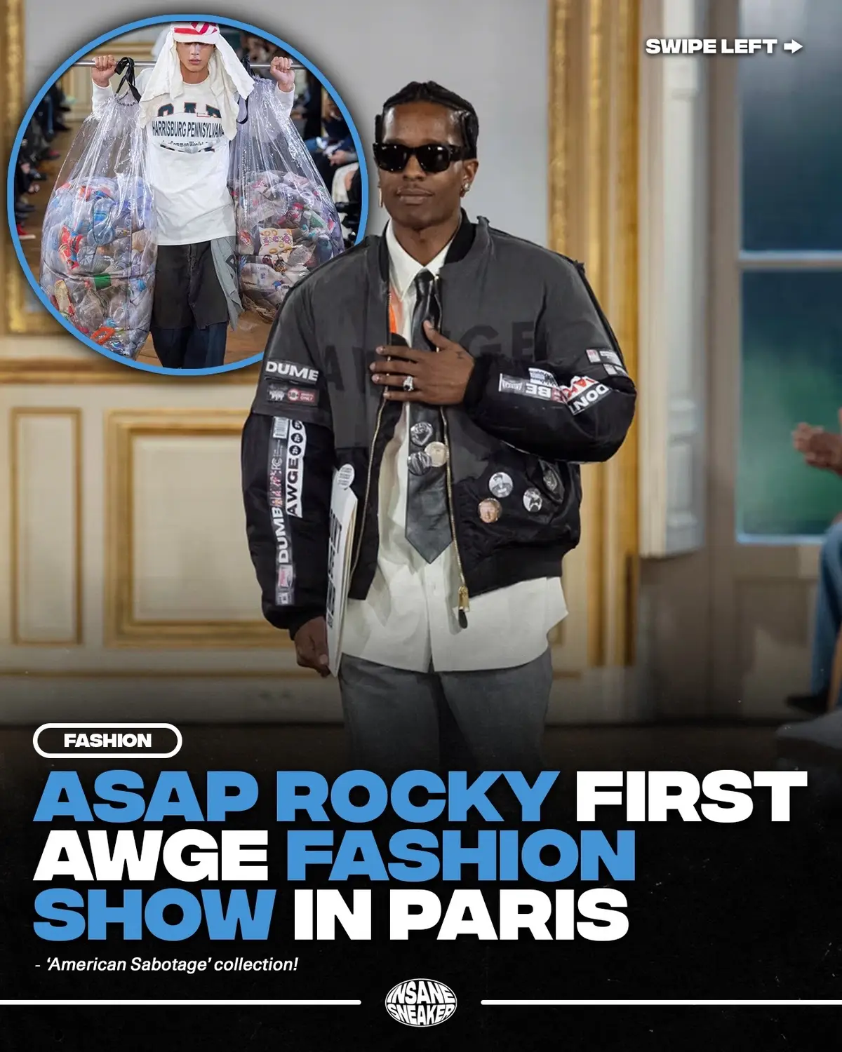 Awge’s “American Sabotage” collection! do You like it? 💧💭 #asaprocky #fashion #StreetStyle #fashionista 