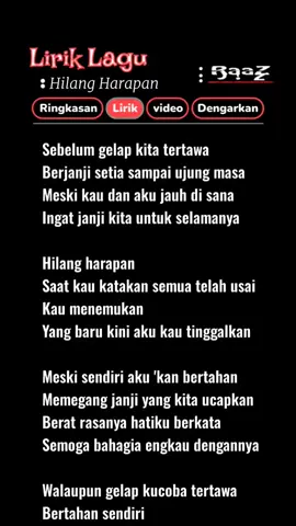 Hilang Harapan🎧#lirikgoogle #liriklagu #lirikvideo #lirik #laguviral #lagujawa #jawapride #kelinganmantan #ndxaka #fyp #fypシ #fypジviral #fypage #xyzbca #beranda #bismillahfyp