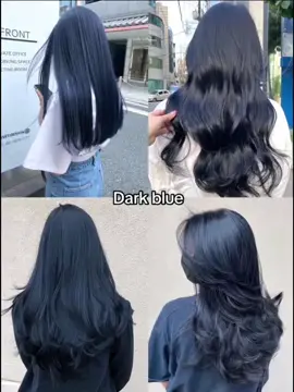 dark blue hair 💙🖤 gandaaaaa #fyp #foryoupage #foryou #haircolor #hairdye #haircolorideas 