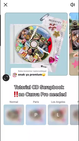 Membalas @replaceableppl cara buat CD scrapbook tanpa premium #tutorial #canvatutorial #scrapbook #cd #cdscrapbook #scrapbooking #receiptify #designtutorial #igpostidea 