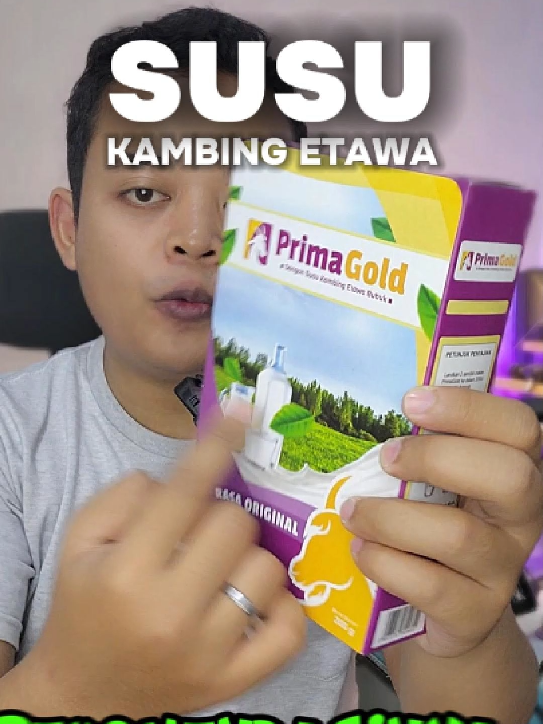 Susu Kambing Etawa dari Prima Gold rasanya gurih dan lezat #susu #susukambing #susukambingetawa #susukambingetawalin #primagold #wibgajian 
