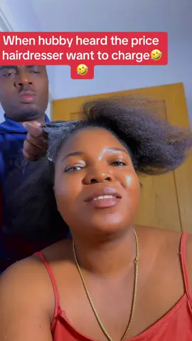 When hubby heard the price hairdresser want to charge🤣🤣, but he used 2 relaxer🤣🙌🏼#husband#hubbywifey #hairbyhubby #couplegoals#couple #hairmaking #hairdresser#fyp#goviralgo #tiktok #fypシ゚ #onthisday 