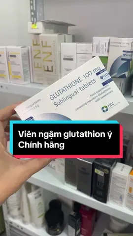 Viên ngậm trắng da glutathin ý #glutathione #ngamtrangda #xuhuong 