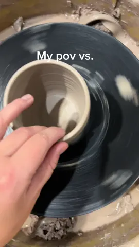 Got dizzy making this. Can’t imagine how the clay feels😔 #wheelthrown #pottery  who wants to see the bts?