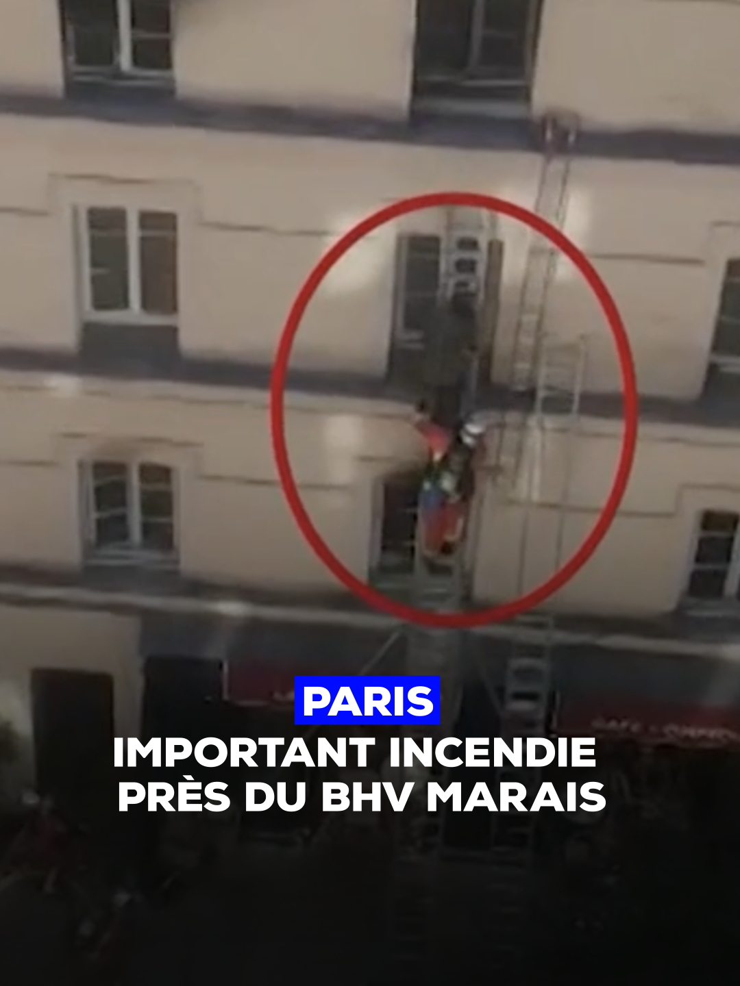 🚨 Un important incendie s'est déclaré ce mardi matin aux abords du magasin du BHV, dans le 4ᵉ arrondissement de Paris. Un bilan provisoire fait état de sept blessés, dont un en urgence absolue. D'importants moyens sont mobilisés. #info #tf1 #incendie #paris #bhv