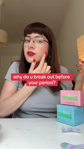 why do you get pimples before your period? #pms #breakouts #acne #periodproblems #hormones  Always read the label and follow the directions for use. Tampons are inserted into the vagina to absorb period flow. Shown: Moxie Organics regular tampons (approx. 11g absorbency), for medium flow and super tampons (approx. 14g absorbency), for heavy flow.