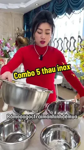 Áo đỏ cho rực rỡ luôn ạ #thauinox #batinox #set5thauinox #dogiadung #giadungtienich #xuhuong #trending #thinhhanh 