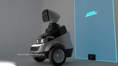 A China está no futuro e eu posso provar... Olha só esse robô-segurança! 🤖🇨🇳 #robot #inteligenciaartificial #ia 