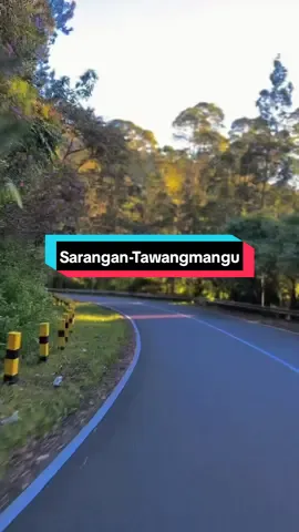 Jalan Tawangmangu-Sarangan yang selalu bikin candu Sc. Instagram/@maulifiitmbyg_  #sarangan #tawangmangu #fyp 