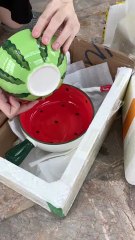 Dưa hấu cute siêu xinh #batdiagomsu412 #review #bát #đĩa #gomsu #xh #xuhuong #tiktok #dogiadung #donhabep #gomsubattrang #dưahau🍉❤️ #dưahấu #cute 