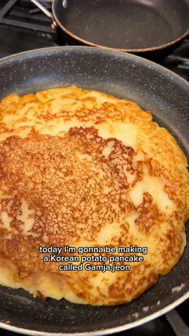 Gamja-jeon is one of my favorite banchans that my mom used to make all the time.  Easy to make and kids will love it.