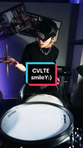CVLTE - smileY:)😈　#cvlte #smiley #rock #heavymetal #drum #drums #drummer #music #emo #alternative #fyp #band #song@C V L T E  カ ル ト🩸⛓️ 