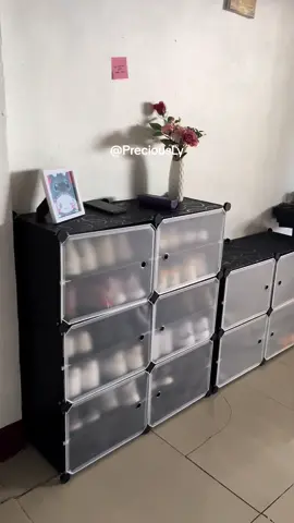 Shoe Rack Storage Cabinet Shoe Storage Boxes Locker Dustproof Drawer Type Screwless Stackable Foldable Dust-Proof Stackable Organizer Cabinet 6-8Layer Drawer Type Screwless Stackable Big Size Black #shoerock #shoeorganizer #shoecollection #shoecabinet #forshoes #budolfinds #tiktokfinds #fyp #fypシ゚viral 