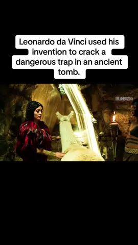 Leonardo da Vinci used his invention to crack a dangerous trap in an ancient tomb.#film #tiktok #movie 