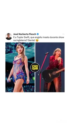 Taylor Swift engoliu inseto durante show na Inglaterra! #taylorswift #inseto #theerastour #show #famosos #noticias #fofoca 