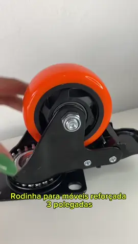 Rodízio Roda Móveis Reforçada Giratória 3 Polegadas. Suporta até 200kg, ideal para móveis leves e pesados, carrinhos, vasos, etc. Super silencioso e resistente! Feito de aço, com diâmetro de 3 polegadas. Produto exatamente como mostrado no vídeo! Trabalhamos com estoque próprio. . . . #rodinhademoveis #resistencia #3polegadas #shopee 