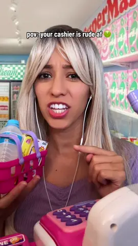 ASMR rude cashier roasts you 🤢🫵🏻💵 #asmr #asmrcashier #asmrpov #pov #asmrroleolay #asmrrude #asmrmean #asmrtoxic #asmrsounds #cashier #comedy #usa_tiktok #personalattention #fyp #foryou #foryoupage 