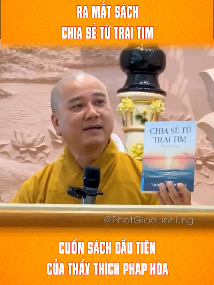Cuốn sách đầu tiên của Thầy Pháp Hòa với tựa đề Chia Sẻ Từ Trái Tim Mọi người yêu quý Thầy Pháp Hòa thì đặt sách nhé! #thichphaphoa #thaythichphaphoa #BookTok
