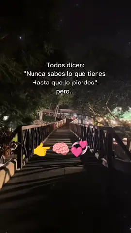 Cuidado con dejar ir un buen amor por pensar q te falta mucho por vivir 👉🧠 piensa bien antes de hacer las cosas 😉🤭