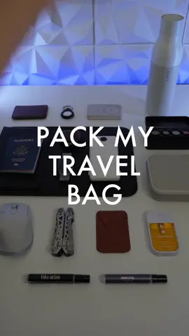 pack my travel bag with me #travelessentials #traveltiktok #mensessentials #menslifestyle #packmybag #everydaycarry #packwithme #packing #menessential #giftideasforhim #coolproducts #techbag @MOFT.Global @lululemon @touchland  