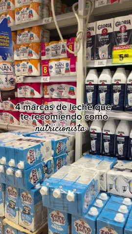 4 marcas de leche que te recomiendo como nutricionista 👩🏽‍⚕️🥛 1. Vigor 2. ⁠Monteagle 3. ⁠Dan Lac 4. ⁠Piamonte ⭐️Todas llevan solo 1 ingrediente que es la leche de vaca, sin estabilizantes ni conservadores. 👀Opta por leches en presentación en bolsa o caja ya que las de tarro suelen tener más ingredientes alterando su composición. ¿ Cuál leche consumes tu? Te leo 👀 #leche #vigor #monteagle #danlac #lechefresca #nutricion #nutricionista #saludable #bemestarnutricion #comprasaludable #tipsnutricion #alimentacionsaludable #milk 