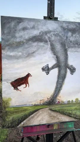 Flower and Rosie Posed for me. #art #farm #twister #cow 