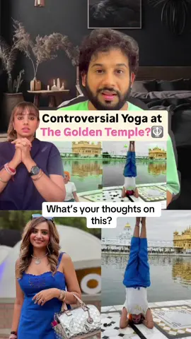 What’s your thoughts on this is what she did is right or not?? #archanamakwana #goldentemple #yoga #punjab #foryou #foryoupage 