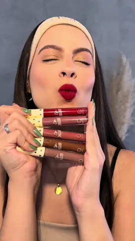 Veja como cada cor fica na boca e me conta qual foi o seu preferido 💋💋💋 #latika #foryou #fypage #batons #batomlatika 