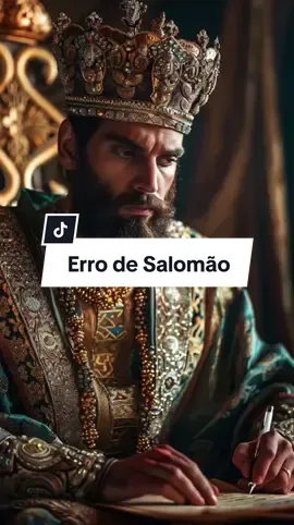 Não cometa o mesmo erro de Salomão #bíbliaPlay #curiosidadesbiblicas  #curiosidades #bíblia #versiculosbiblicos #historiasdabiblia #Jesus #gospel #salomão #sabedoria 