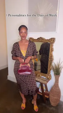 It’s a new week and let’s keep an open mind about trying new things✨ If you know me, then you already I love switch up ⬆️ my style from day to day or at this point, depending on this weather 🥵 I wanted to do 7-day Personality outfit inspo for a day that you may be overwhelmed with styling or still unsure about playing with prints/textures.  Each look is a blend of Vintage and Contemporary pieces,that can be worn in at least 2️⃣ different seasons. Maximizing your wardrobe and budget at the same time 👌🏾 1️⃣ Which day is your favorite?  2️⃣ Which day would you try? Monday 🏠 Dress • Vintage  Mules  @oldnavy  Clutch  @aignermunich  Bralette  @laperlalingerie  Tuesday 🏠 Skirt @hm  Top • Vintage  Sandals @jcpenney  Clutch @shopvelvedore  Wednesday 🏠 Pullover •Vintage  Belt bag @targetstyle  Skirt @walmartfashion  Sneakers @adidasoriginals  Thursday 🏠 Top @tjmaxx  Clutch @fendi •vintage Boots @shoedazzle  Cargos @fashionnova •thrifted  Friday 🏠 Heels @zara Cami • thrifted Skirt • @burlingtondeals  Purse @_houseofbeverly  Saturday 🏠 Blazer top • vintage  Skirt @jcpenney  Heels @targetstyle  Bag @_houseofbeverly  Sunday 🏠 Skirt • thrifted  Jersey • thrifted  Purse @telfarglobal  Cropped hoodie @target Sneakers @newbalance