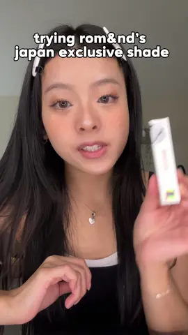 trying another japan exclusive shade by rom&nd!! #makeup #makeupreview #romand #koreanmakeup 