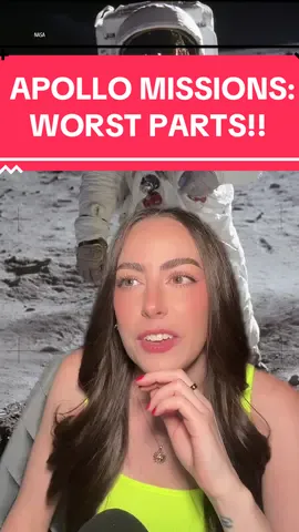 Worst parts about going to the moon with the Apollo program… what did i miss?! #space #astronomy #nasa #moonlandings 