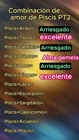 Combinación de amor de Piscis PT2 #signo #zodiac #signoszodiacales #signos_zodiaco #signosdelzodiaco