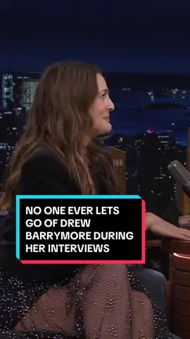 No one ever lets go of @Drew Barrymore during her interviews 😂 #FallonTonight #TonightShow #DrewBarrymore #JimmyFallon 