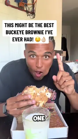 “Might Be The Best Buckeye Brownie I’ver Ever Had!” 🤤👌🏼 @ImpossibleRuns could not have said it any better! Feat. Campfire Crunch 🔥 #buckeyebrownies #brownies #blondies #delicious #indulge #smores #campfire #dessert #review #impossibleruns #tastetest #goat #bestever 