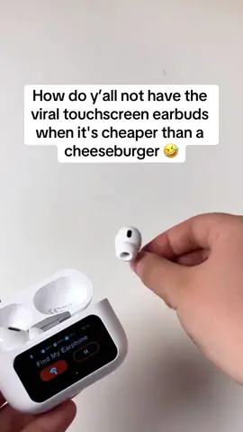 Can’t believe they marked the price down even more 😮‍💨 #tiktokshop #ttshop #touchscreenearbuds #earbuds #bluetoothearbuds #airpods #tiktokshopsummersale #headphones #bluetooth 