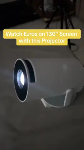Watch Euros on this Projector on 130” Screen! #EURO2024 #football #englandfootball #threelions #homecinema #miniprojector #Summer #smartprojector 