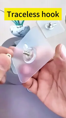 1pcs Self Adhesive Hanging Hook Nails Stickers,Non-Trace No Drilling Transparent Strong Hook Nail, Adhesive Wall Hook Supplies cangkuk paku pelekat#tracelesshook #hook #Hook With Clop #hanginghook #hooknail #wall 