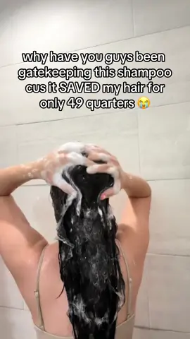HOW IS IT SO CHEAP 😭 #haircare #haircareproducts #shampoo #damagedhair #frizzyhair #showerroutine 