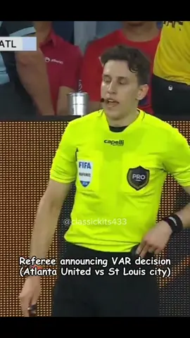 Would you like to see VAR decisions announced by the referee over the loudspeaker more often? 🎙⚽️ #fyp #footballtiktok #footballedit #fypage 
