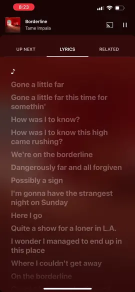 #TAMEIMPALA — Borderline (🔖 : #fypp #fypシ #parati #paratipage #tameimpala ) 