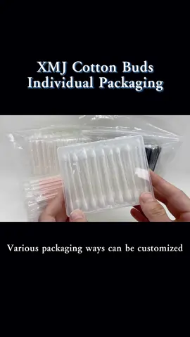 XMJ Individual Packaging cotton buds,easy carry easy use,hygiene enough!#cotton #cottonbuds #factory