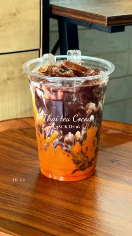 #thaitea #milk #cocoa #ชาไทย #โกโก้ #ackdrink 