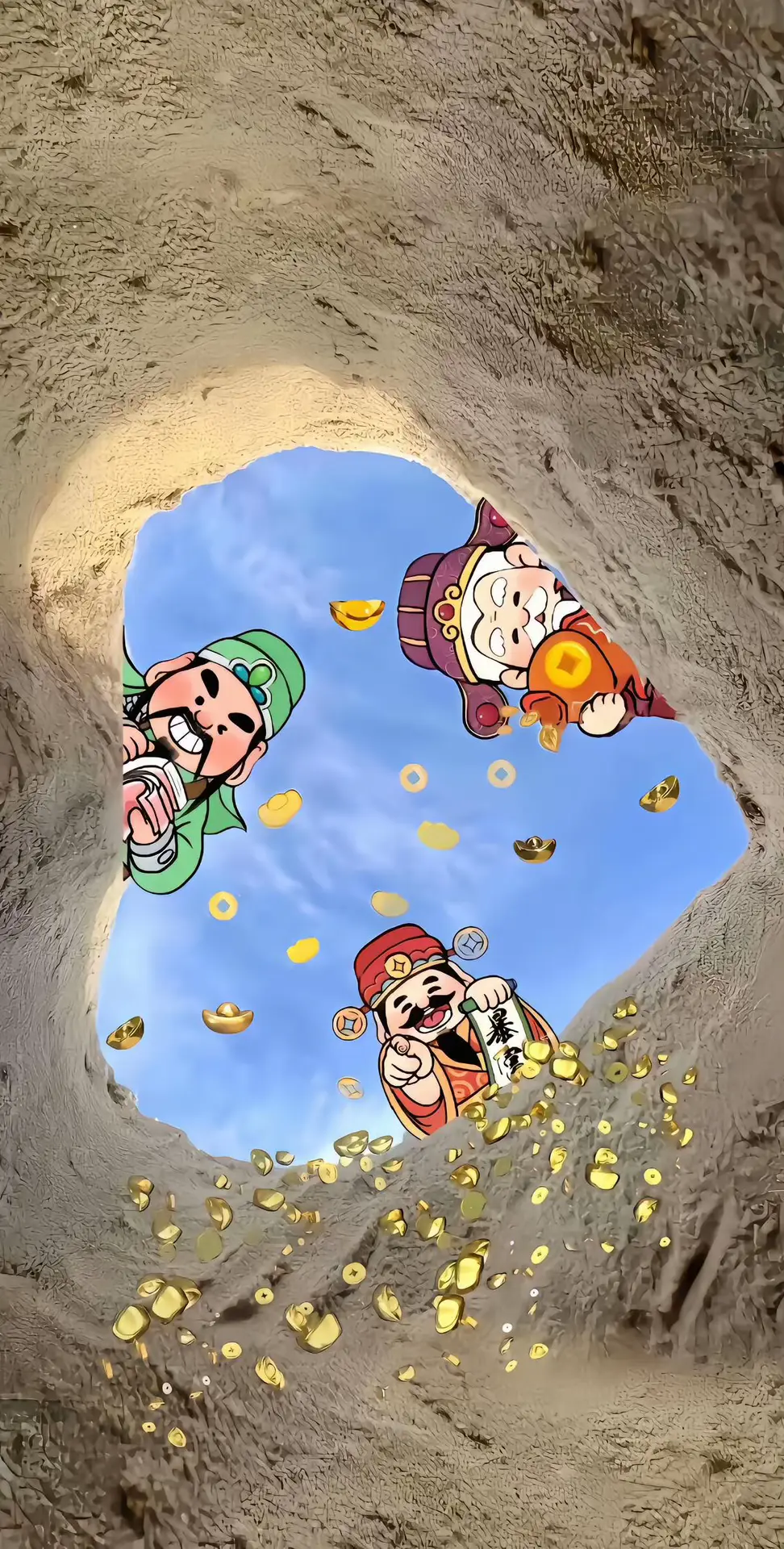 Hình nền tài lộc - Thần Tài may mắn 🍀💰💰💰💎💎💎#trending #xuhuong #thantai #maymantailoc 