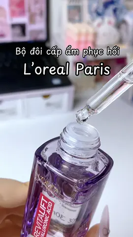 Bộ đôi cấp ẩm phục hồi siu hot nhà L’oreal Paris #unboxing #unbox #lorealparis #serumhatim #revitalift #serumloreal #serum #kemduongloreal #kemduongam #viral 