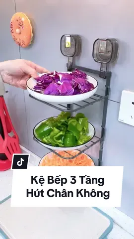 @Rừng Gia Dụng 2 Kệ đựng đồ 3 tầng gắn tường hút chân không. tối ưu không gian nhà bếp #giadungnoidiatrung #housecare #runggiadung2 #giadungtienich #giadungnhabep #kedungdonhabep 